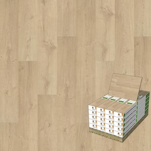 Vert Haus Sebastian Sand Oak 10 mm T x 7.4 in. x 47.2 in. Waterproof Hybrid Resilient Flooring (540 sq. ft. /pallet)