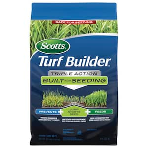 Turf Builder Triple Action Built for Seeding 4.3 lb. 1,000 sq. ft. Weed Preventer and Fertilizer for New Lawns