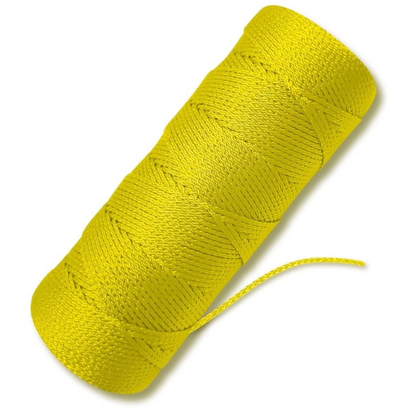 NVNOO 250 ft. 18 Strong Nylon String for Gardening Construction, Yellow