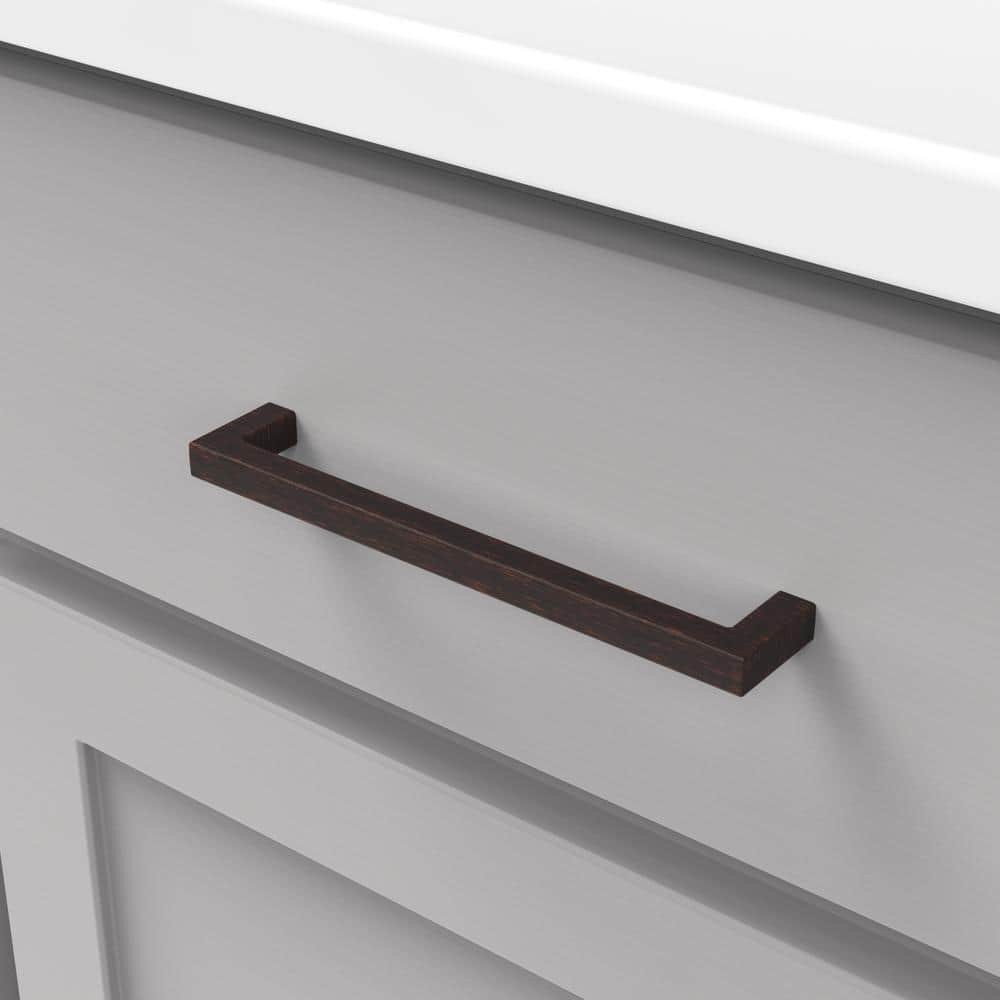 Skylight Vintage Bronze Rectangular Cabinet Pulls with Mounting Hardware