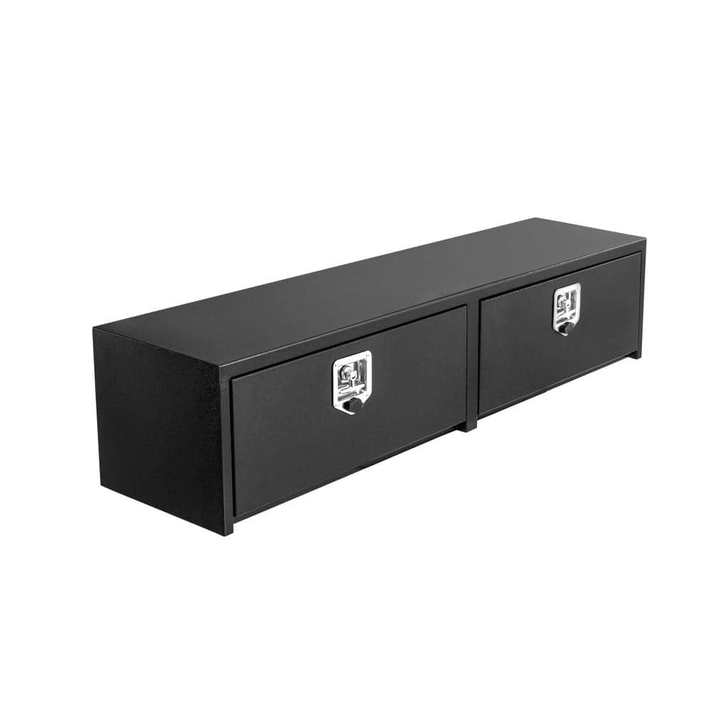 Heavy Duty Weather-Resistant 48 in.W Black Steel Underbody Double Door Truck Tool Box,Truck Bed with Locking t-Latch price history on PriceWatchPro