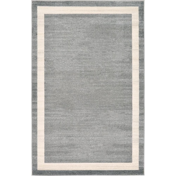 Unique Loom Del Mar Maria Gray 5' 0 x 8' 0 Area Rug 3127337 - The Home ...