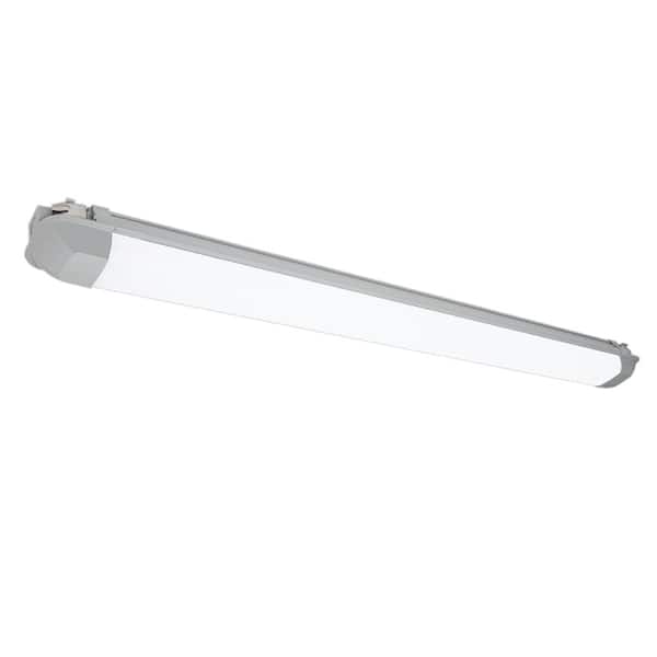 4-Pack 4 ft. Vapor Tight 4500 Lumens LED Wraparound Light Fixture 120-277 Volt Adjustable CCT Wet Rated
