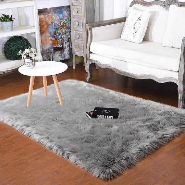 Fluffy Rugs Anti-Skid Shaggy Area Rug  Room Carpet Floor Mat Home Bedroom New Fy 