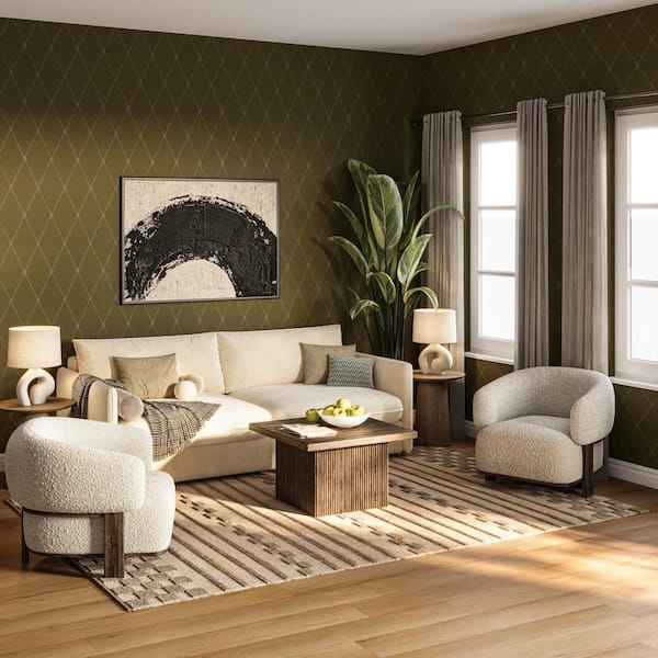 Carmeon Hamilton x Rugs Nubi Bohemian Striped Hand Woven Brown 9 ft. x 12 ft. Indoor Area Rug