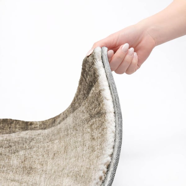 Dream Shag Premium Machine Washable Abstract ADS667 Taupe 9 ft. x 12 ft. Area Rug