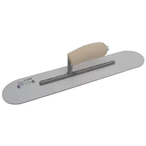 18 in. x 4 in. Plastic Pool Trowel with Wood Handle