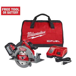 M18 FUEL 18V Lithium-Ion Brushless Cordless 7-1/4 in. Circular Saw Kit with One 12.0Ah Battery, Charger, Tool Bag