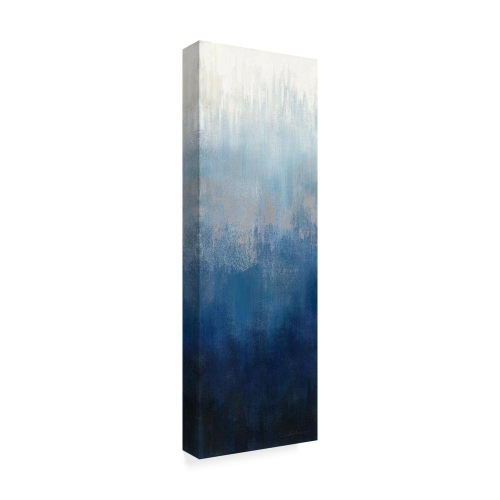 Blue Ombre Abstract Canvas Print Wall Art