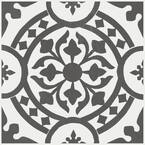 Universal Black and White 2 MIL x 12 in. W x 12 in. L Peel and Stick Water Resistant Vinyl Tile Flooring (30 sqft/case)