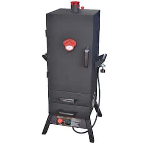 38 in. Vertical Propane Gas Smoker with 2 Drawer Access