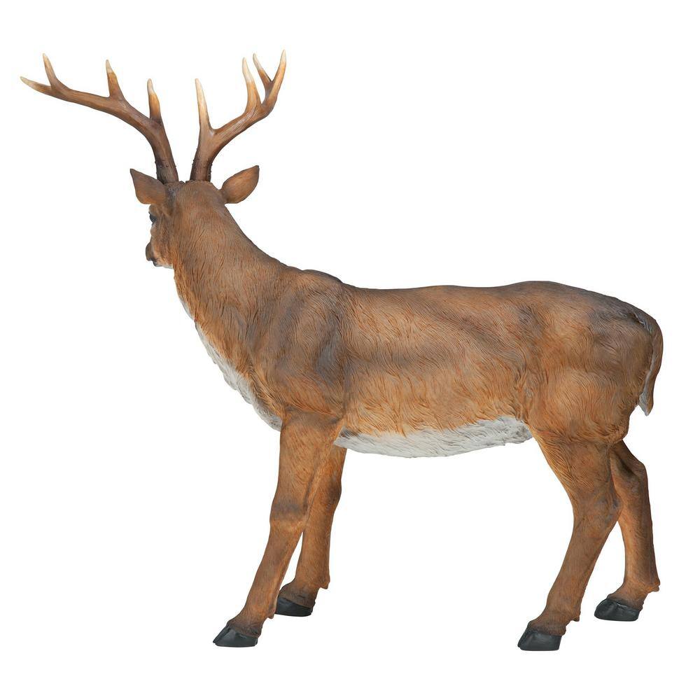 Large Brown Resin Buck Deer Garden Statue