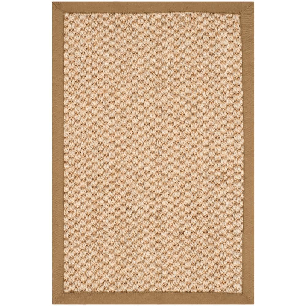 Natural Sisal 3' x 5' Hand-Knotted Area Rug