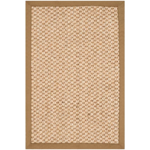 SAFAVIEH Natural Fiber Beige Doormat 3 ft. x 5 ft. Solid Area Rug