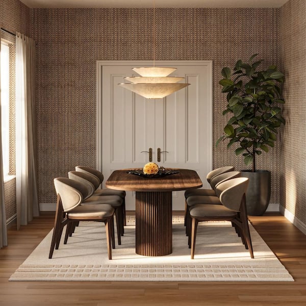 Carmeon Hamilton x Rugs Barron Solid Bohemian Wool 10 ft. x 14 ft. Cream Indoor Area Rug