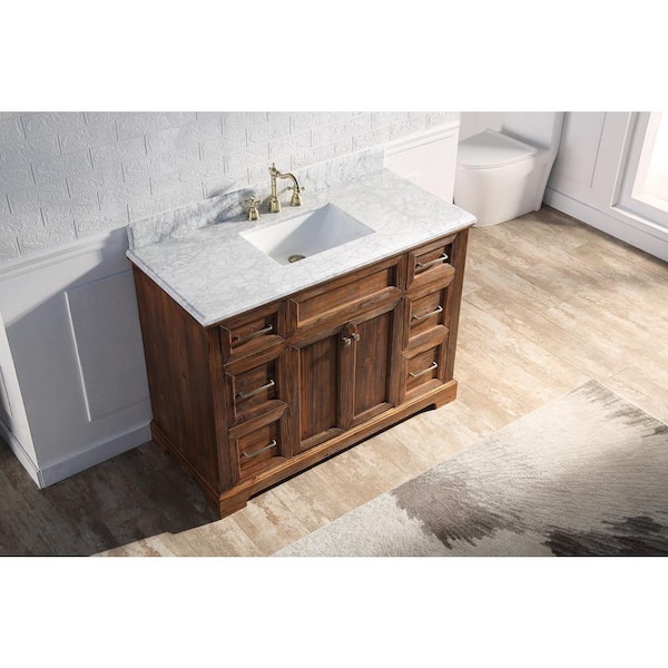 SUPREME WOOD 48 in. W x 22 in. D x 36 in. H Bath Vanity in