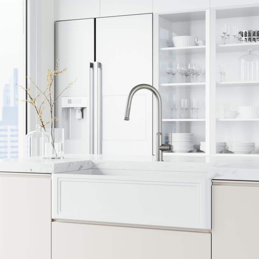 Hart 18" Stainless Steel Pull-Down Kitchen Faucet with Spray
