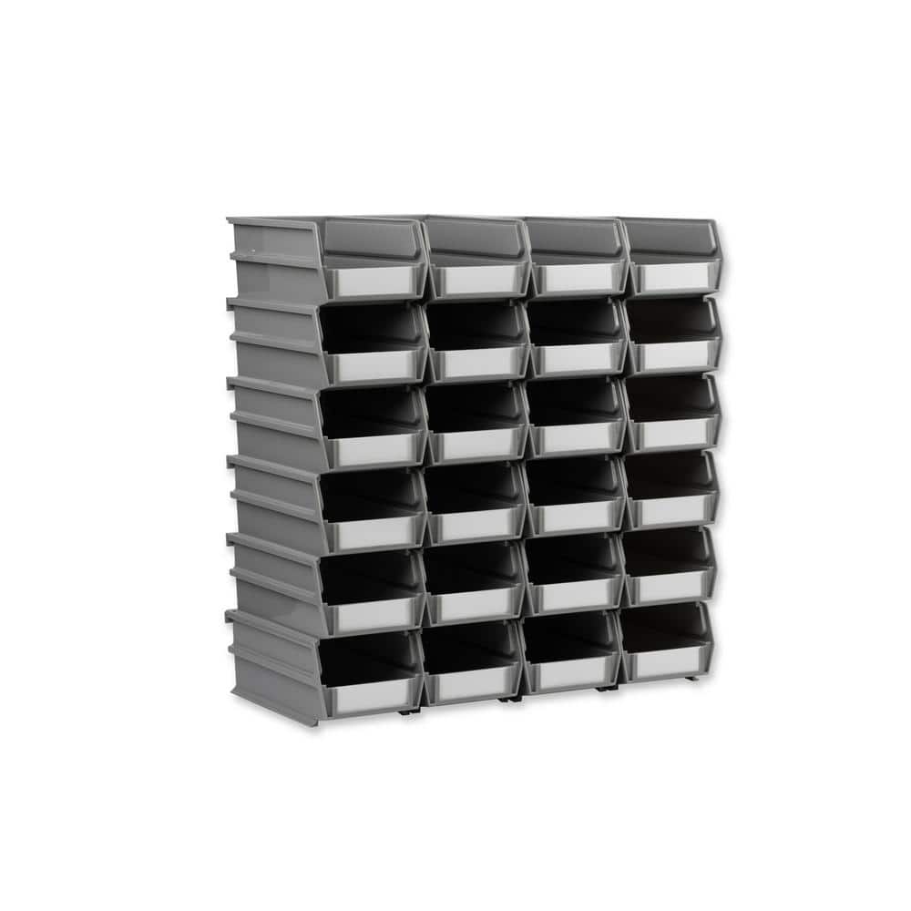 LocBin 0.3-Gal. Stacking Hanging Interlocking Polypropylene Storage Bin in Gray price history on PriceWatchPro