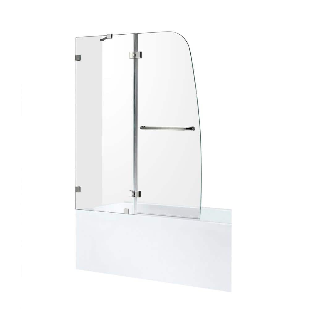 60 in. L x 32 in. W x 79 in. H Left Drain White Rectangular Tub with Framel