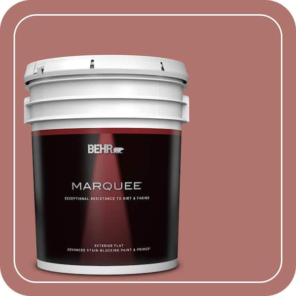 BEHR MARQUEE 5 gal. #PMD-81 Tandoori Spice Flat Exterior Paint & Primer