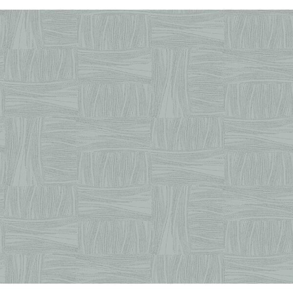 York Wallcoverings Slate Blue Wicker Dot Metallic Non-Pasted Non-Woven Paper Wallpaper