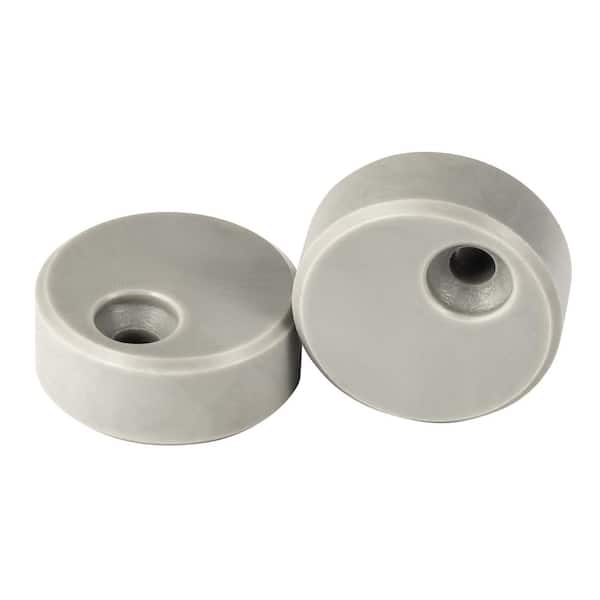 Sure-Loc Hardware Satin Nickel Barn Track Anti-Jump Block, Pair