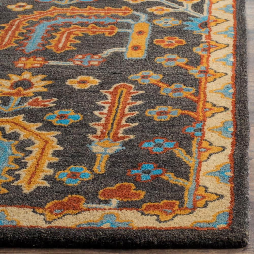 Luscious Blue Hand-Tufted Wool 8' x 10' Rectangular Area Rug