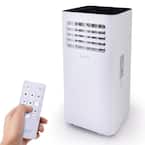 10,000 BTU Portable Air Conditioner with Built-in Dehumidifier, Fan Modes and Window Mount Kit in White Polystyrene
