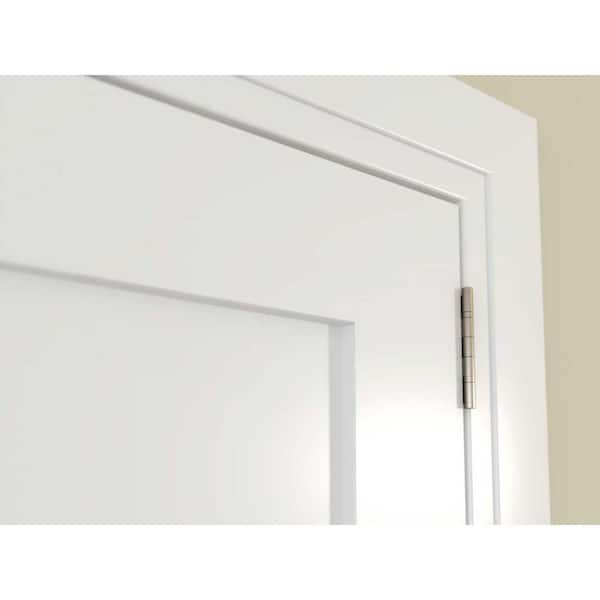 EightDoors 30-in x 80-in White 1-panel Square Frosted Glass Solid