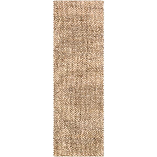 Livabliss Obasey Taupe Solid 3 ft. x 8 ft. Indoor Runner Area Rug