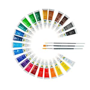 12 ml Tubes Economy Acrylic Paint Set (24-Color)