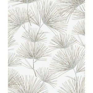 31.35 sq. ft. Cliffside Pine Needles Vinyl Peel and Stick Wallpaper Roll