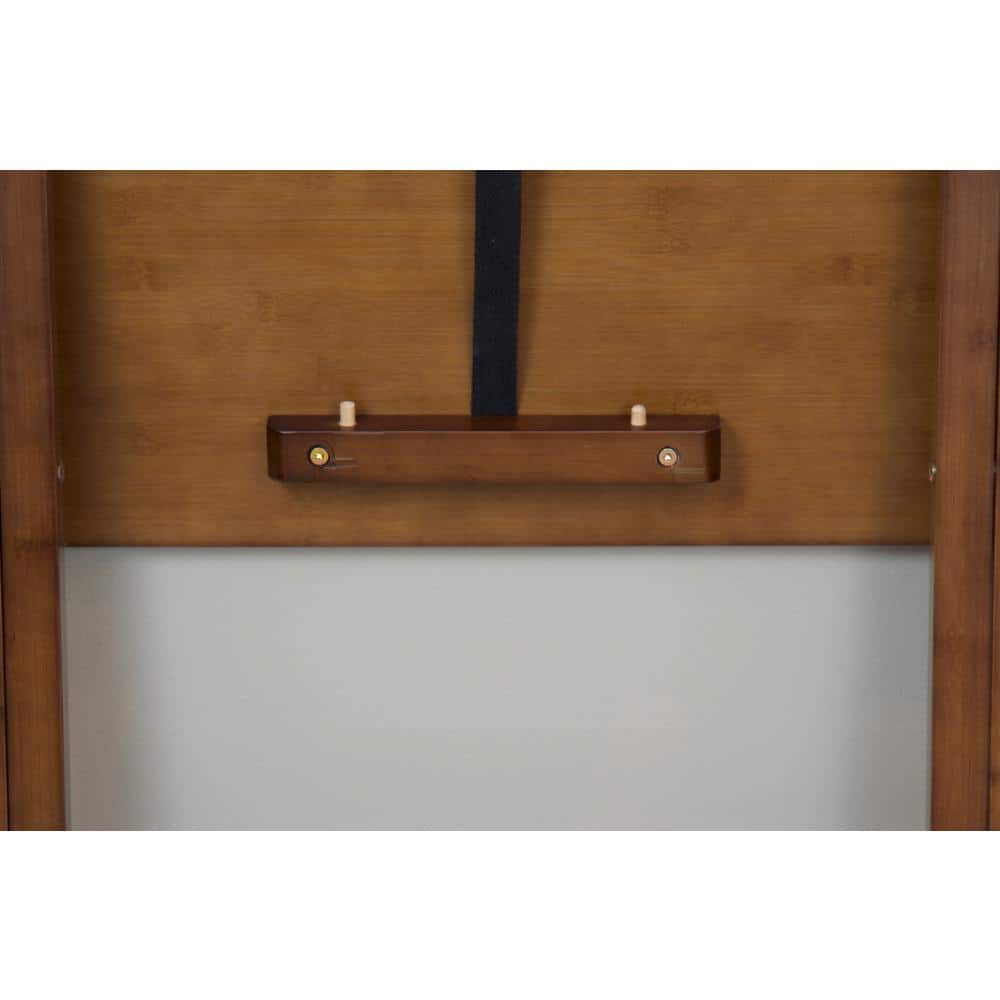 Caramel Bamboo Folding Desk with Rounded Edges