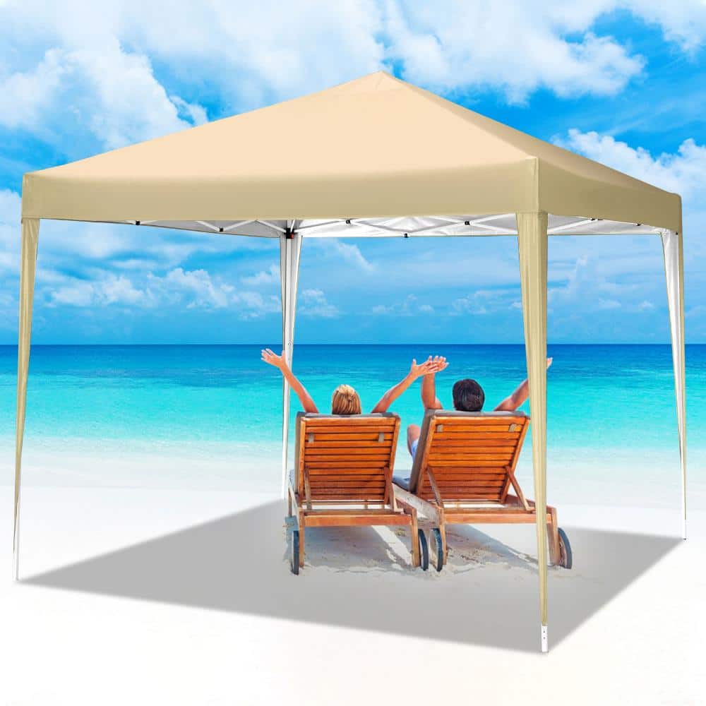 10x10 Pop Up Canopy Tent Without Sidewall, UPF 50+ Waterproof Outdoor Canopy, Instant Tent Portable Canopies Gazebo price history on PriceWatchPro