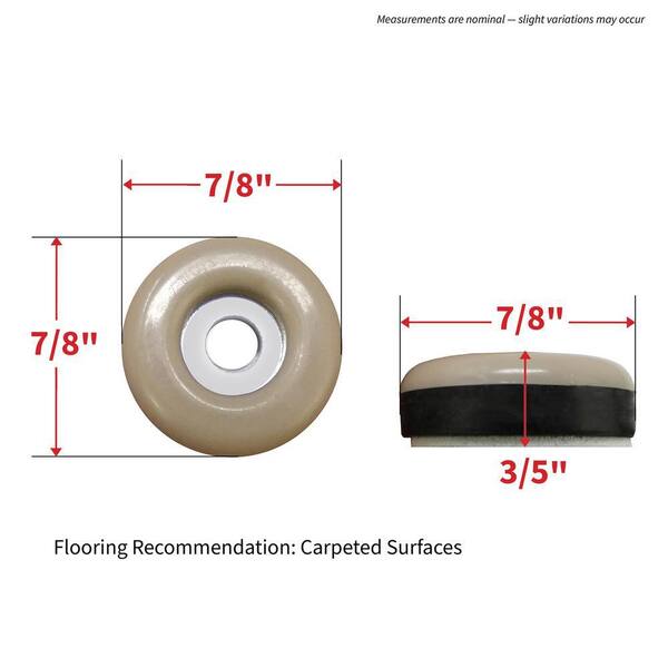 7/8 in. Adhesive Furniture Glides (8-Pack)