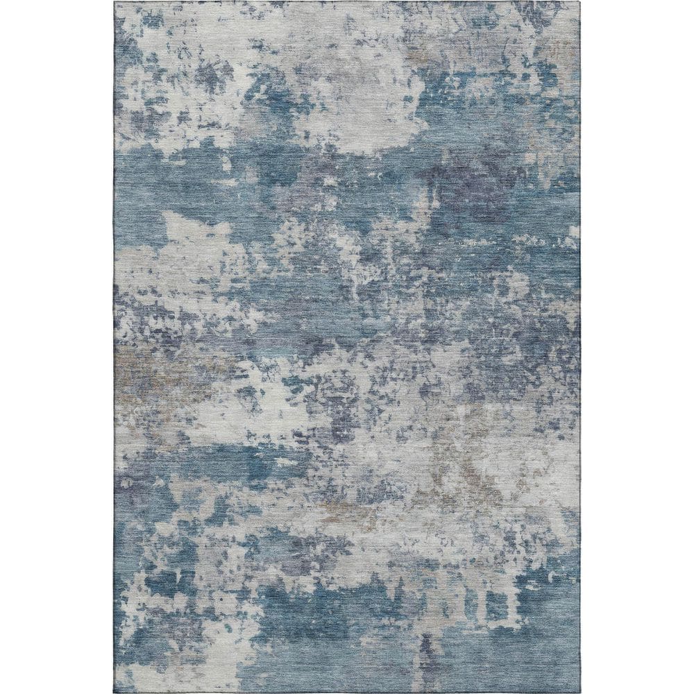 Mayfield Premium Machine Washable Abstract AMF2366 Blue 10 ft. x 14 ft. Area Rug price history on PriceWatchPro