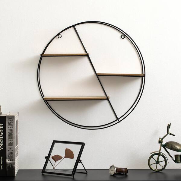 Vintiquewise Elegant 3-Tier Decorative Floating Silhouette Wall