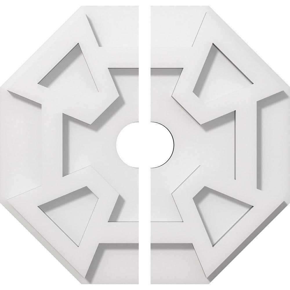 1 in. P X 4 in. C X 12 in. OD X 2 in. ID Logan Architectural Grade PVC Contemporary Ceiling Medallion, Two Piece price history on PriceWatchPro