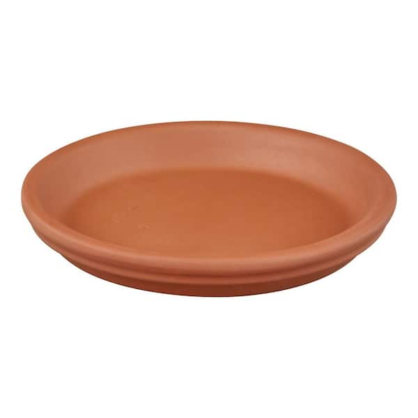 6 in. W x 1 in. W Small Orange Terracotta Plant Saucer