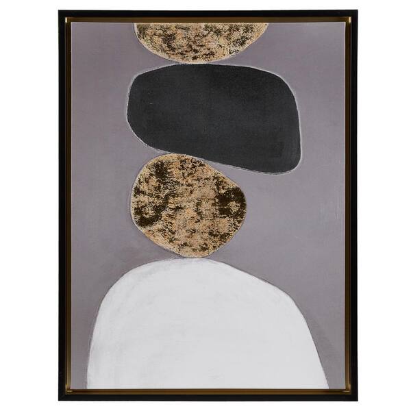 INK+IVY Neutral Stones by Cici Cornell Framed Art Print 25.5 in. x 19.5 in.