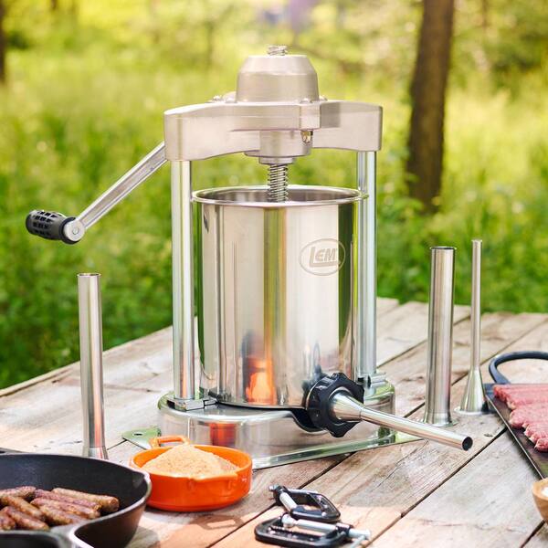 LEM MightyBite 15 lb. Stainless Steel Sausage Stuffer 1607 - The