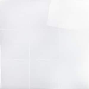 Lucid Nanoglass White 12 in. x 12 in. Polished Porcelain Floor and Wall Tile (9.68 sq. ft./Case)