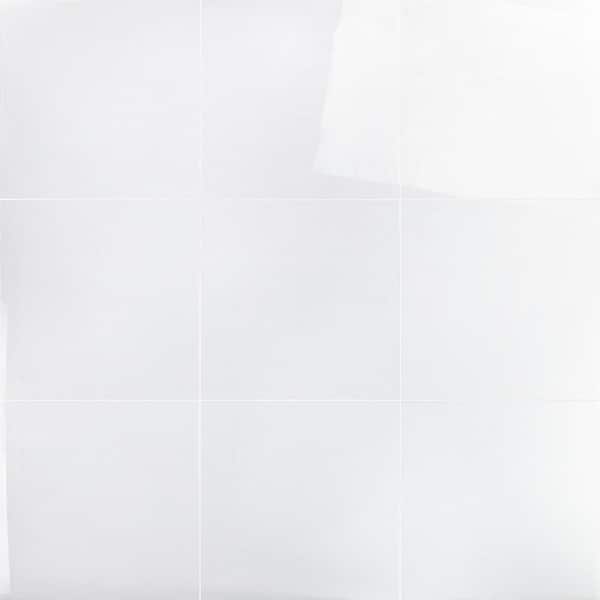 Ivy Hill Tile Lucid Nanoglass White 12 in. x 12 in. Polished Porcelain Floor and Wall Tile (9.68 sq. ft./Case)