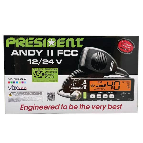 President Electronics Compact CB Radio ANDYII - The Home Depot
