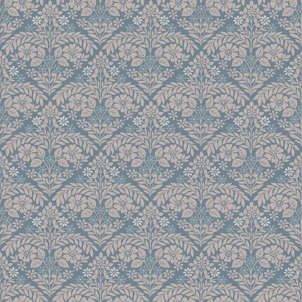 Laura Ashley Margam Newport Blue Matte Non Woven Removable Paste the Wall Wallpaper