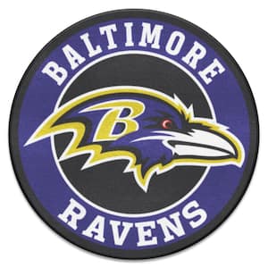 NFL Baltimore Ravens Purple 2 ft. x 2 ft. Round Area Rug