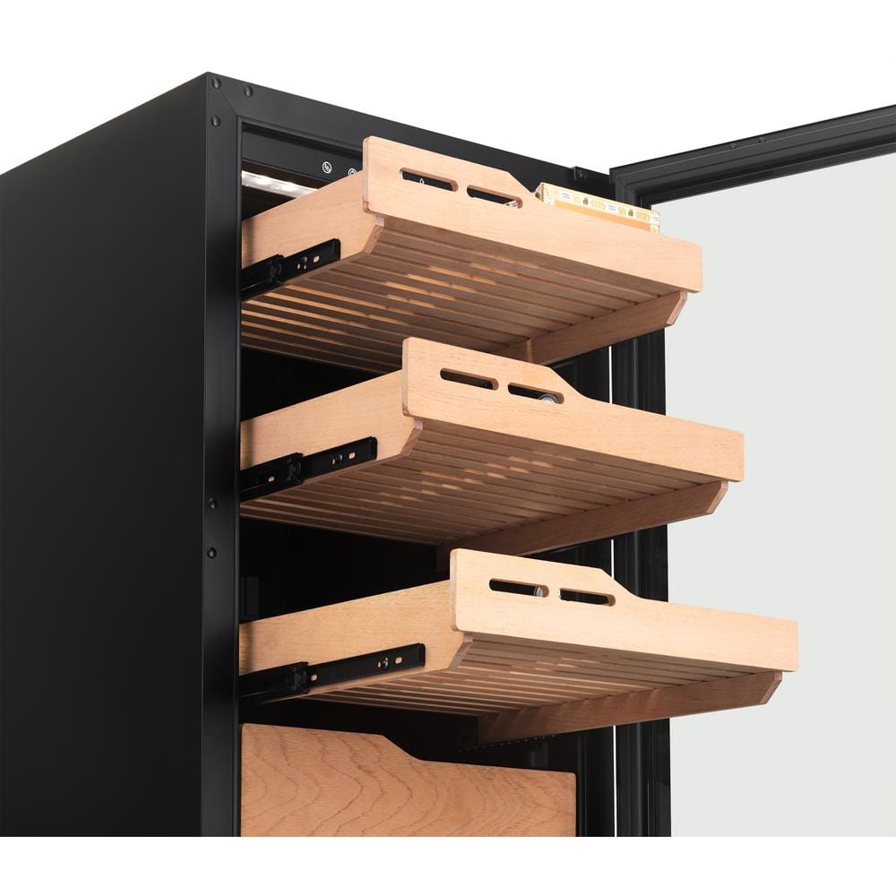 NewAir Black Electric Cigar Humidor with Cedar Drawers