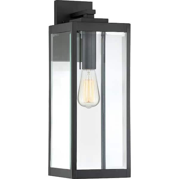 Quoizel Westover 1-Light Earth Black Outdoor Wall Lantern Sconce