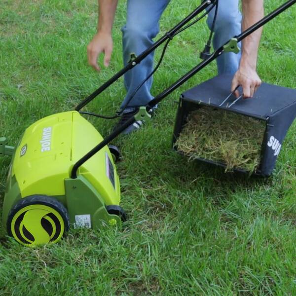 Lawn Mowers & Tractors 12 Amp Electric Scarifier Sun Joe AJ801E 13 in