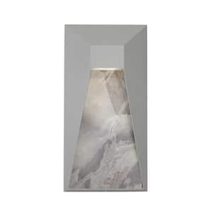 Twilight 8 in. 1 Light Gray Wall Sconce